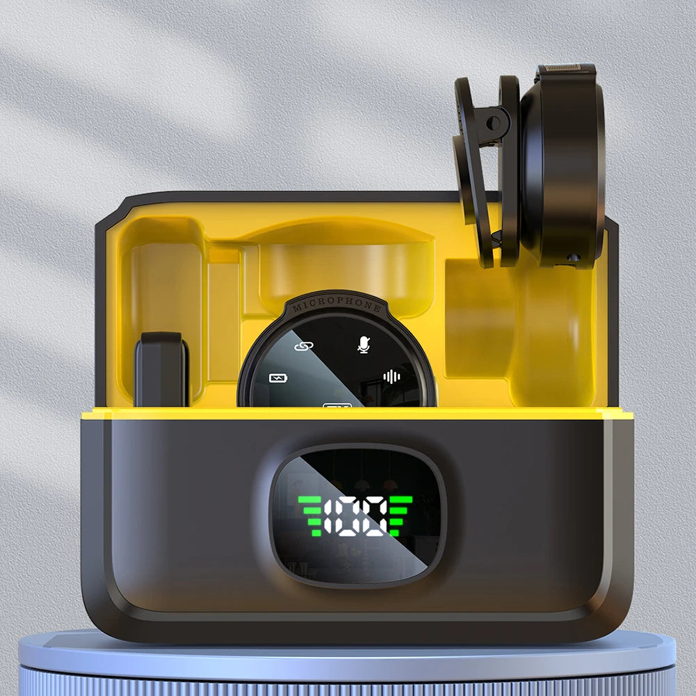 For Xiaomi Wireless Lavalier Lapel Microphone iPhone iOS/Android