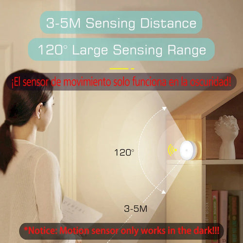 Motion Sensor Light USB Rechargeable