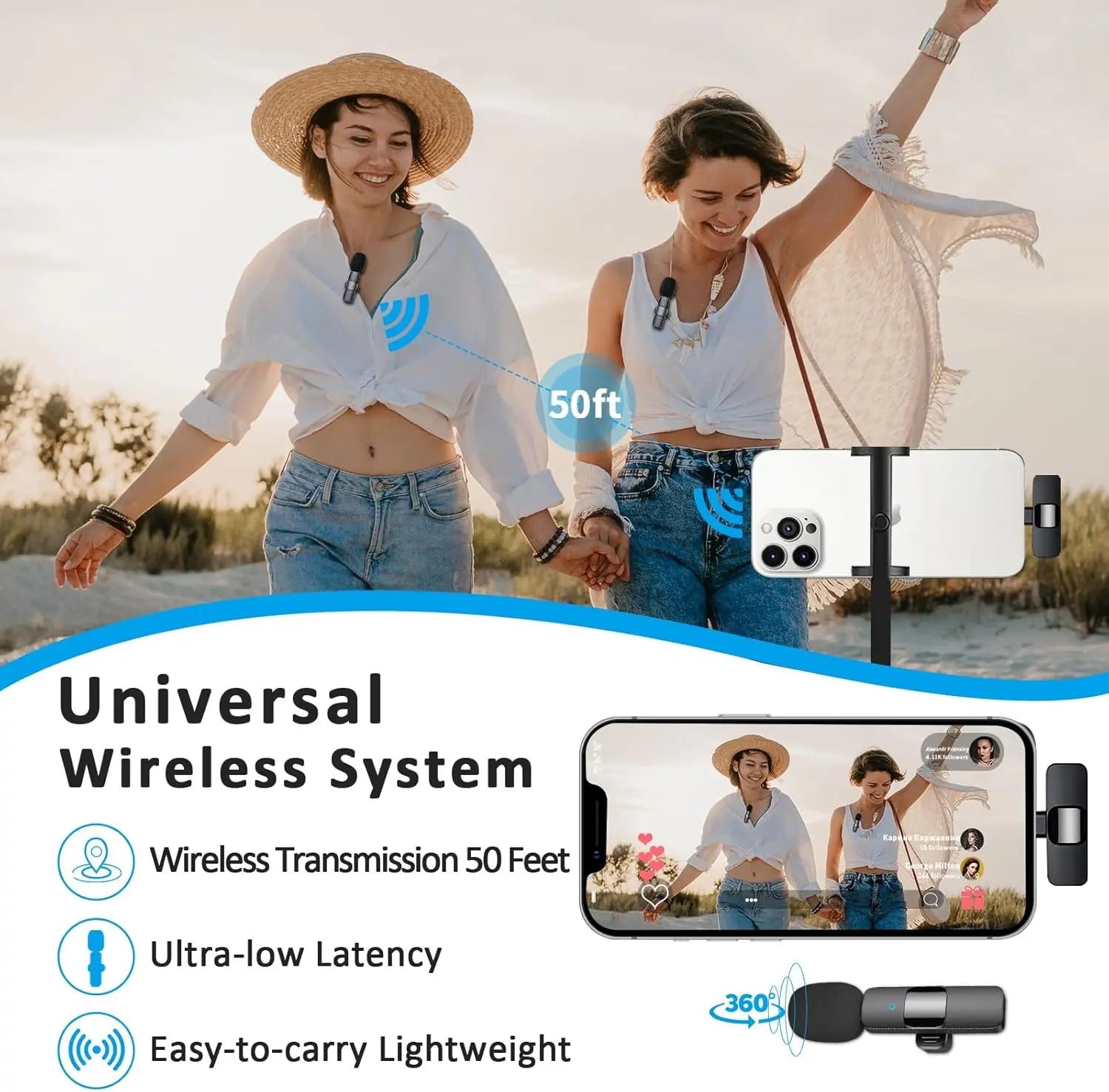 New Wireless Lavalier Microphone