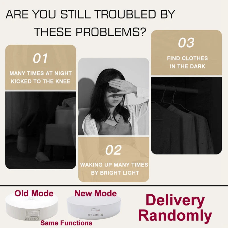 Motion Sensor Light USB Rechargeable