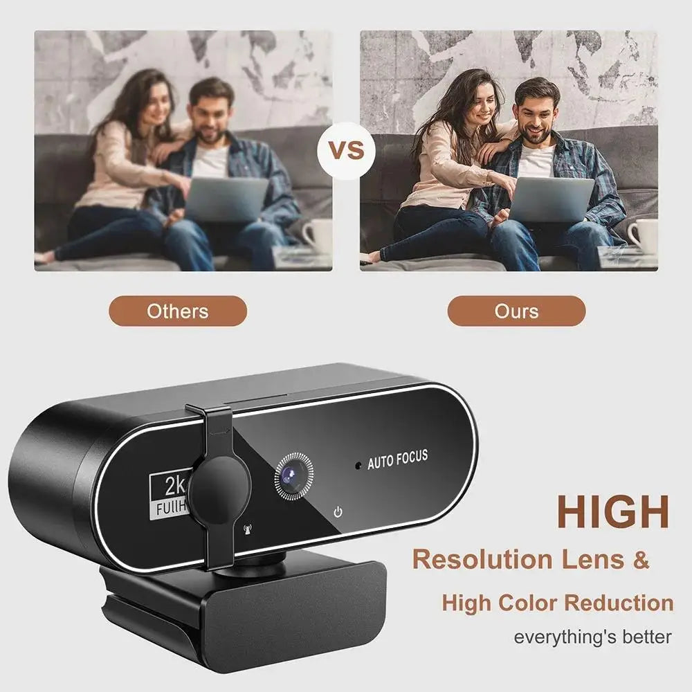 4K Webcam Video Camera 2K Autofocus Streaming